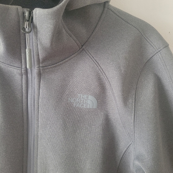 North Face Windwall Womens Jacket Small Gray Warm Layer Outdoor Midweight - Picture 3 of 6